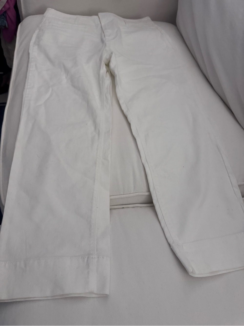 LOFT White Boot Cut Pants